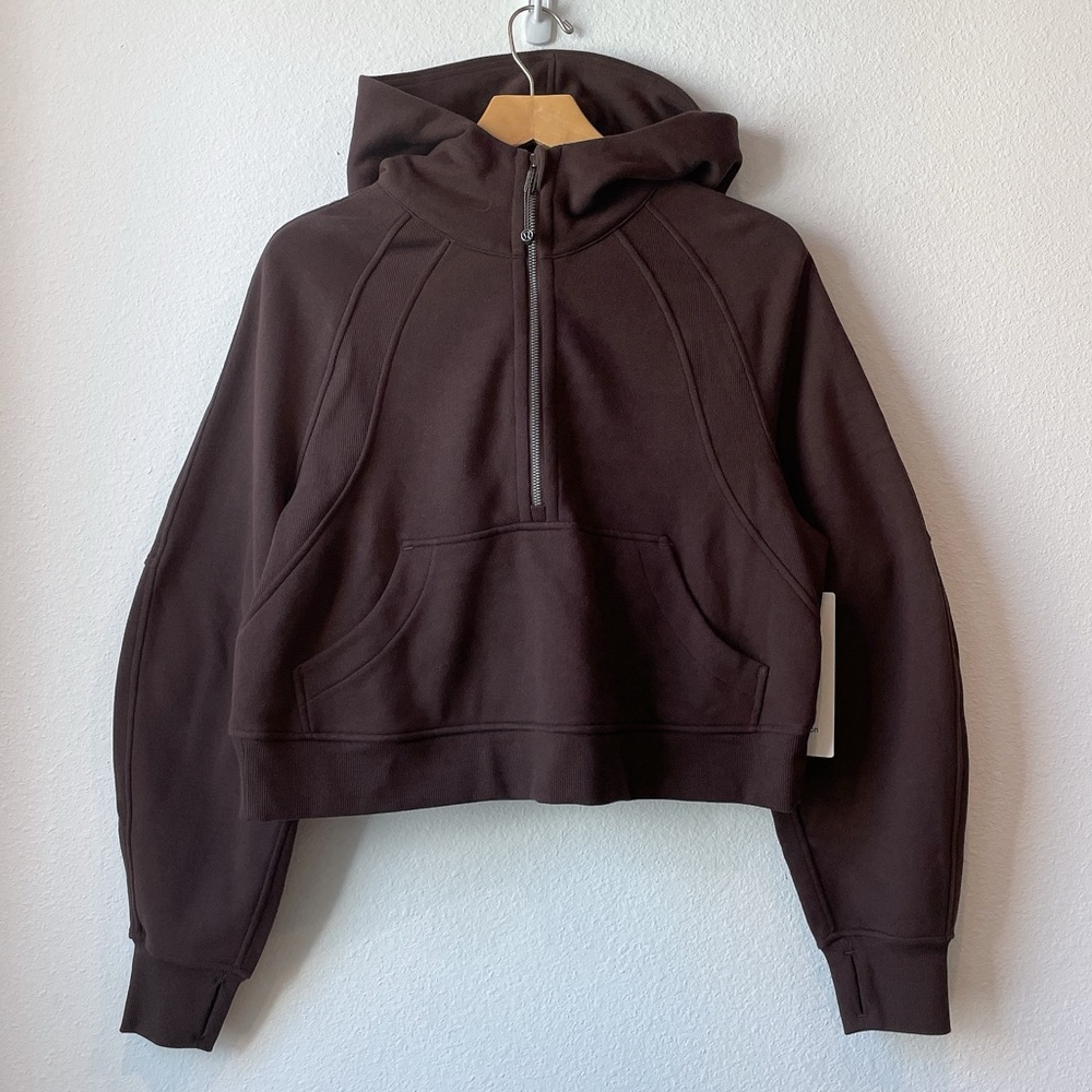 Lululemon Scuba Oversized Half Zip Hoodie Espresso